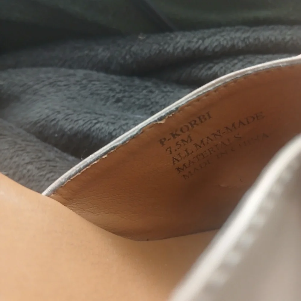Steve Madden P-Korbi Platform Slide 7.5M Tan Espadrille Wedge Patent Boho Y2K